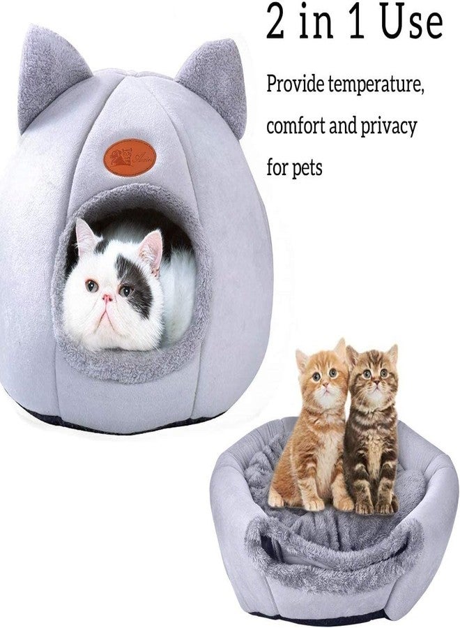 AMPLIN Bed Deep Sleep Comfort in Winter Cat Bed Little Mat Basket for Cat's House Products Pets Tent Cozy Cave Cat Beds Indoor || Pack of 1 - Image 3